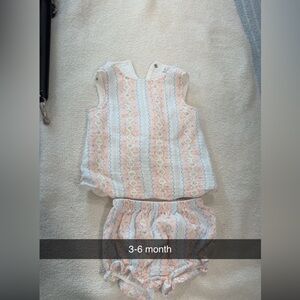 Angel Dear Floral Striped Diaper Cover Set